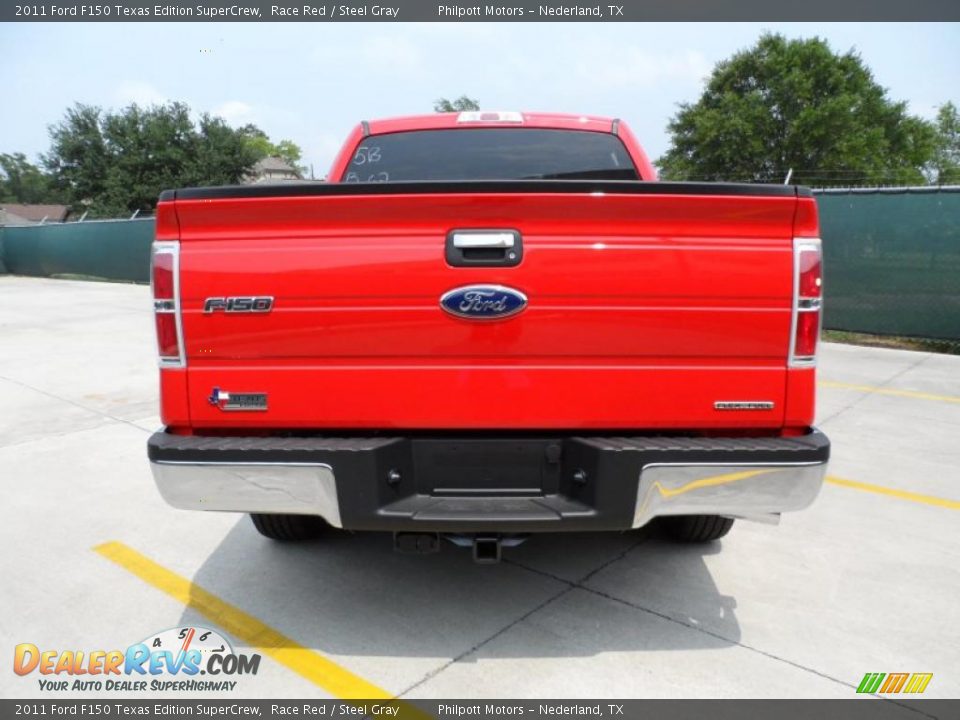2011 Ford F150 Texas Edition SuperCrew Race Red / Steel Gray Photo #4