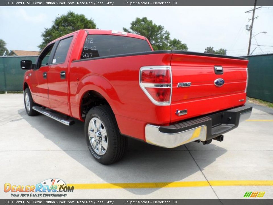 2011 Ford F150 Texas Edition SuperCrew Race Red / Steel Gray Photo #5