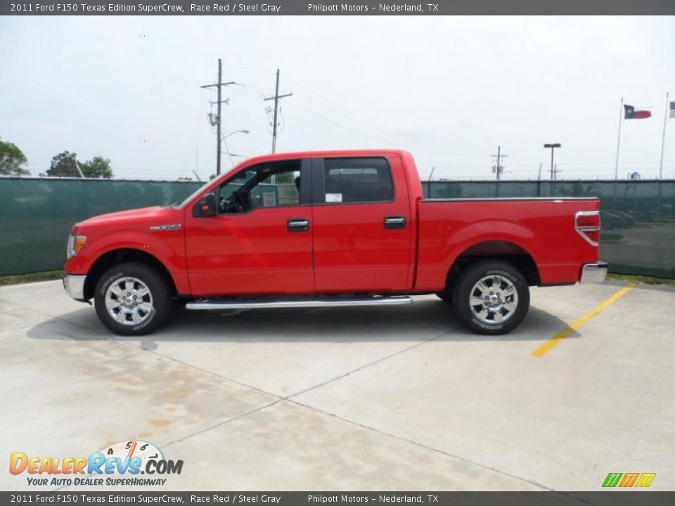 2011 Ford F150 Texas Edition SuperCrew Race Red / Steel Gray Photo #6