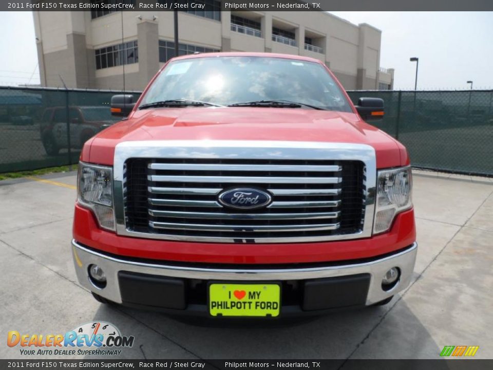 2011 Ford F150 Texas Edition SuperCrew Race Red / Steel Gray Photo #8