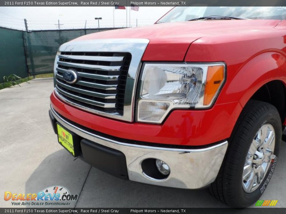 2011 Ford F150 Texas Edition SuperCrew Race Red / Steel Gray Photo #10