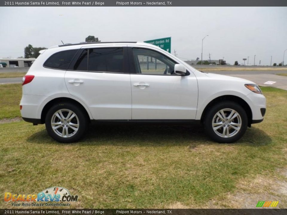 Frost White Pearl 2011 Hyundai Santa Fe Limited Photo #2