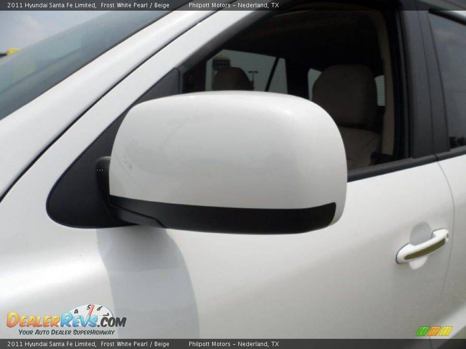 2011 Hyundai Santa Fe Limited Frost White Pearl / Beige Photo #12