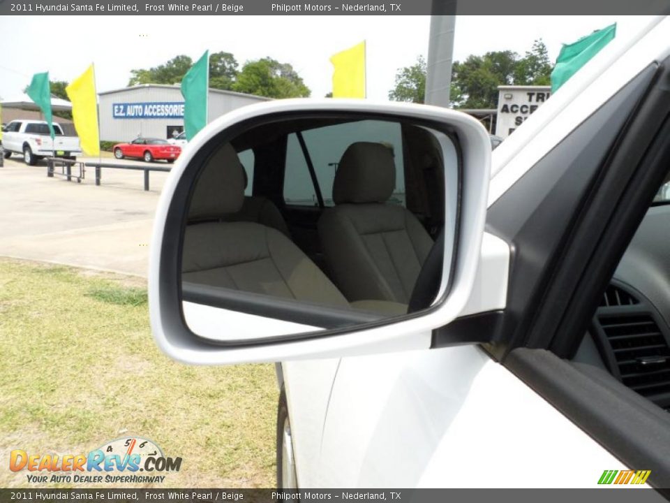 2011 Hyundai Santa Fe Limited Frost White Pearl / Beige Photo #13