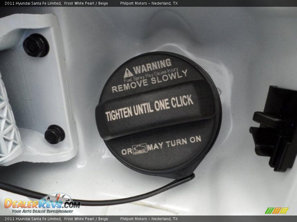 2011 Hyundai Santa Fe Limited Frost White Pearl / Beige Photo #14
