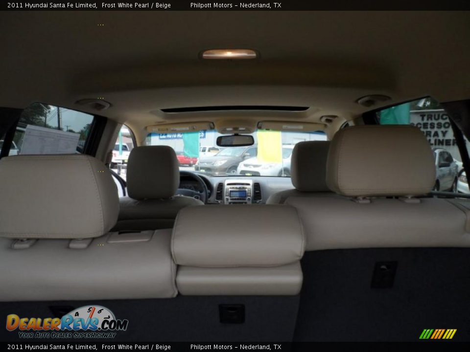 2011 Hyundai Santa Fe Limited Frost White Pearl / Beige Photo #20