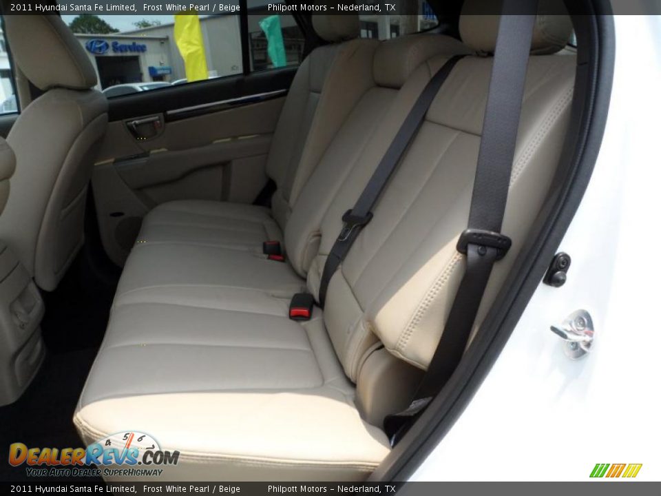 2011 Hyundai Santa Fe Limited Frost White Pearl / Beige Photo #22