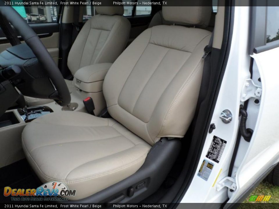 Beige Interior - 2011 Hyundai Santa Fe Limited Photo #25