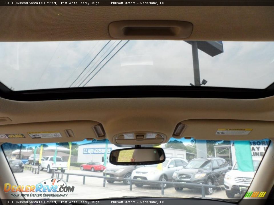 2011 Hyundai Santa Fe Limited Frost White Pearl / Beige Photo #27