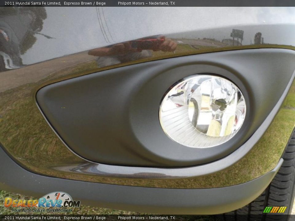2011 Hyundai Santa Fe Limited Espresso Brown / Beige Photo #11