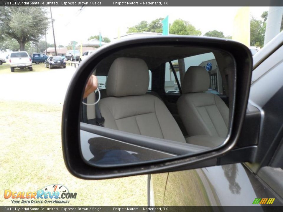 2011 Hyundai Santa Fe Limited Espresso Brown / Beige Photo #15