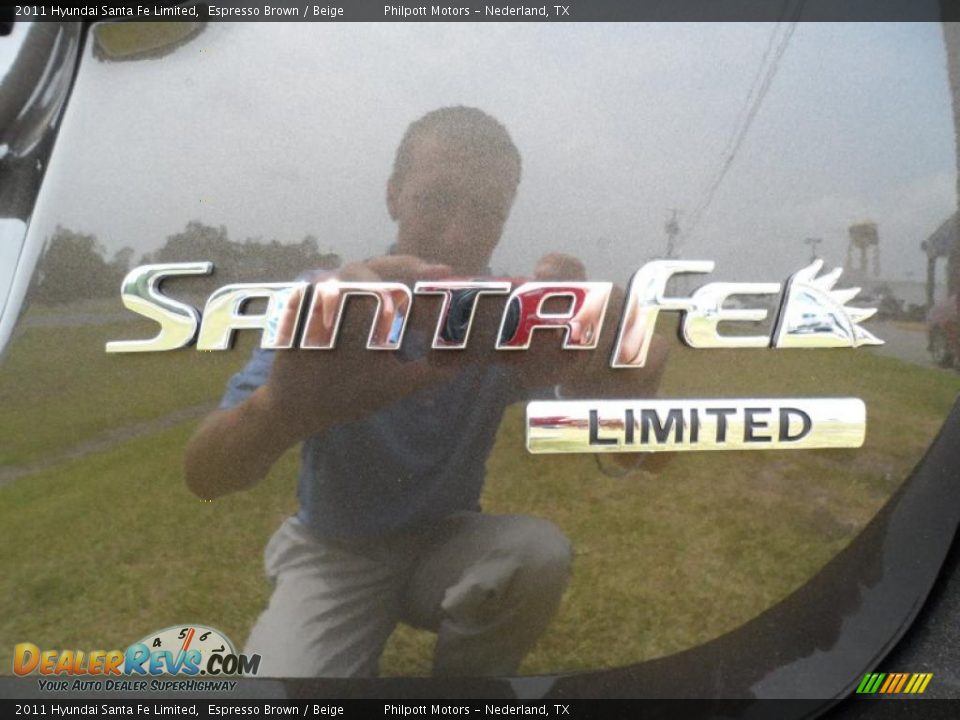 2011 Hyundai Santa Fe Limited Espresso Brown / Beige Photo #20