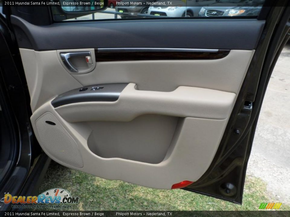 2011 Hyundai Santa Fe Limited Espresso Brown / Beige Photo #22
