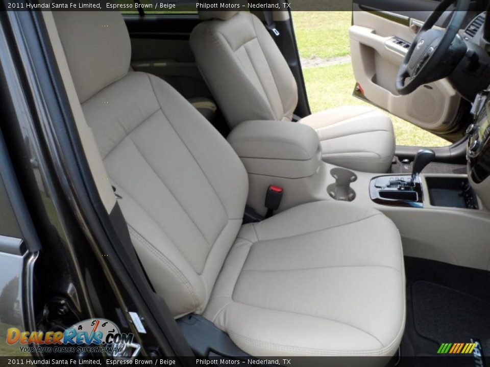2011 Hyundai Santa Fe Limited Espresso Brown / Beige Photo #24