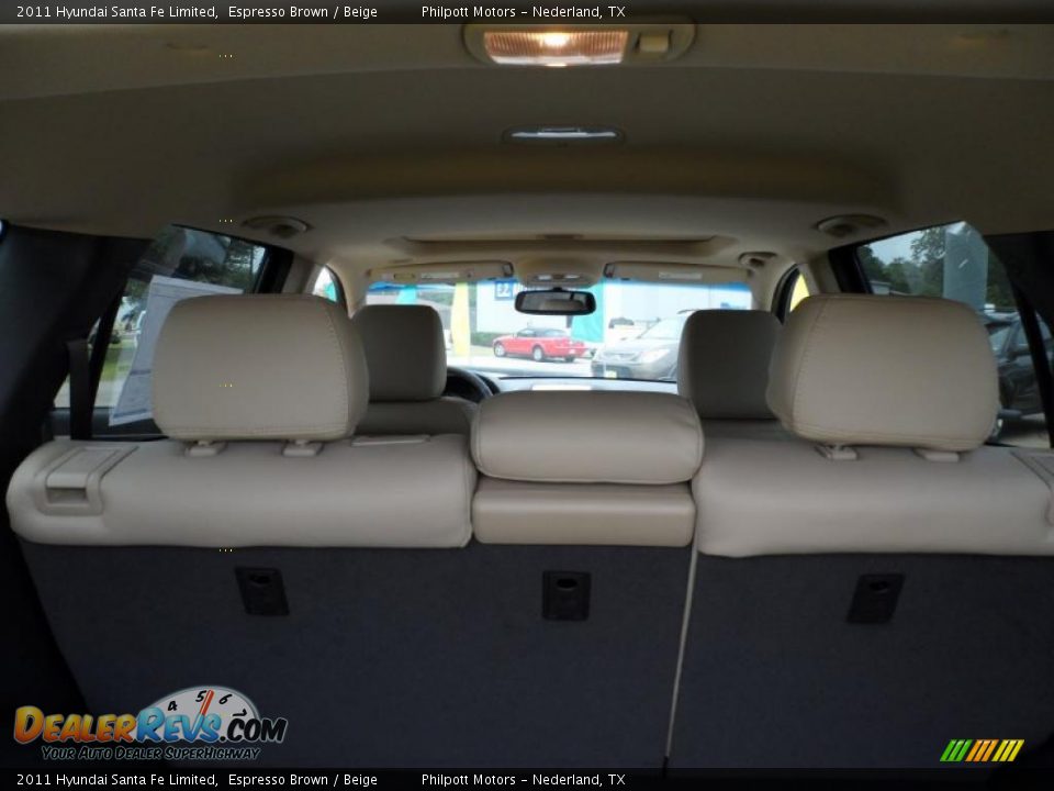 2011 Hyundai Santa Fe Limited Espresso Brown / Beige Photo #26