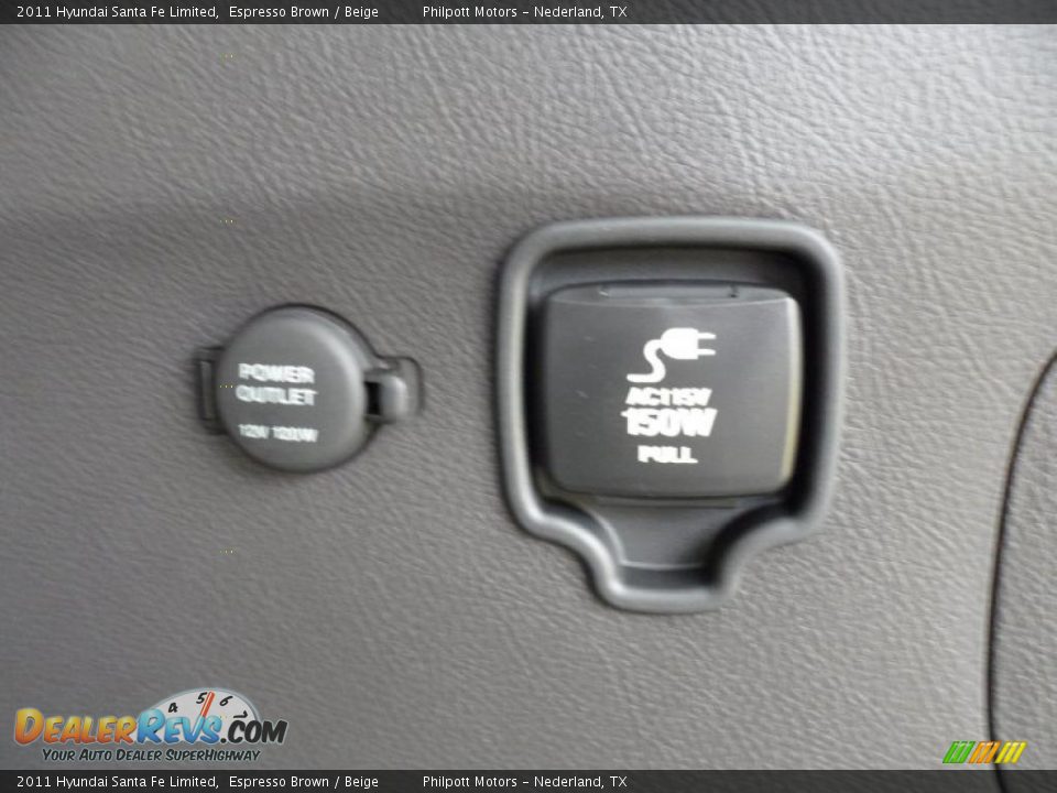 2011 Hyundai Santa Fe Limited Espresso Brown / Beige Photo #27