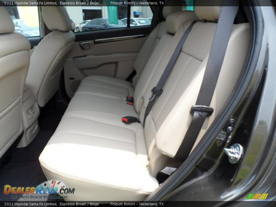 2011 Hyundai Santa Fe Limited Espresso Brown / Beige Photo #28