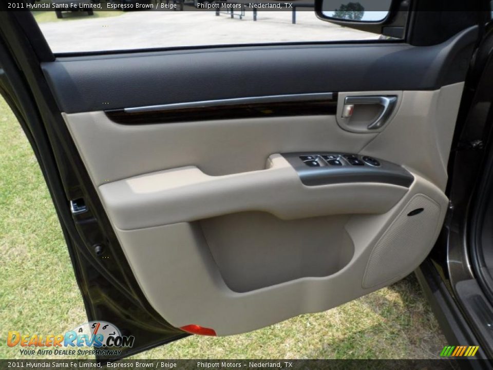 2011 Hyundai Santa Fe Limited Espresso Brown / Beige Photo #29