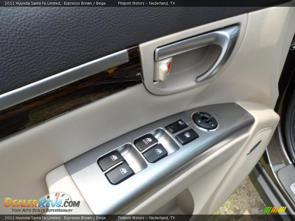 2011 Hyundai Santa Fe Limited Espresso Brown / Beige Photo #30