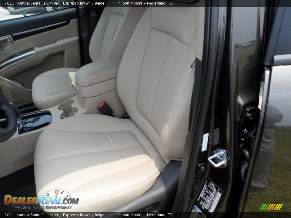 2011 Hyundai Santa Fe Limited Espresso Brown / Beige Photo #31