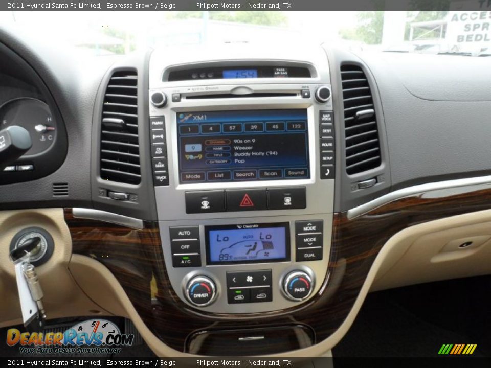 2011 Hyundai Santa Fe Limited Espresso Brown / Beige Photo #35