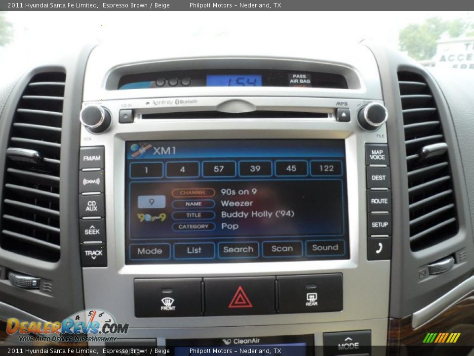 2011 Hyundai Santa Fe Limited Espresso Brown / Beige Photo #36