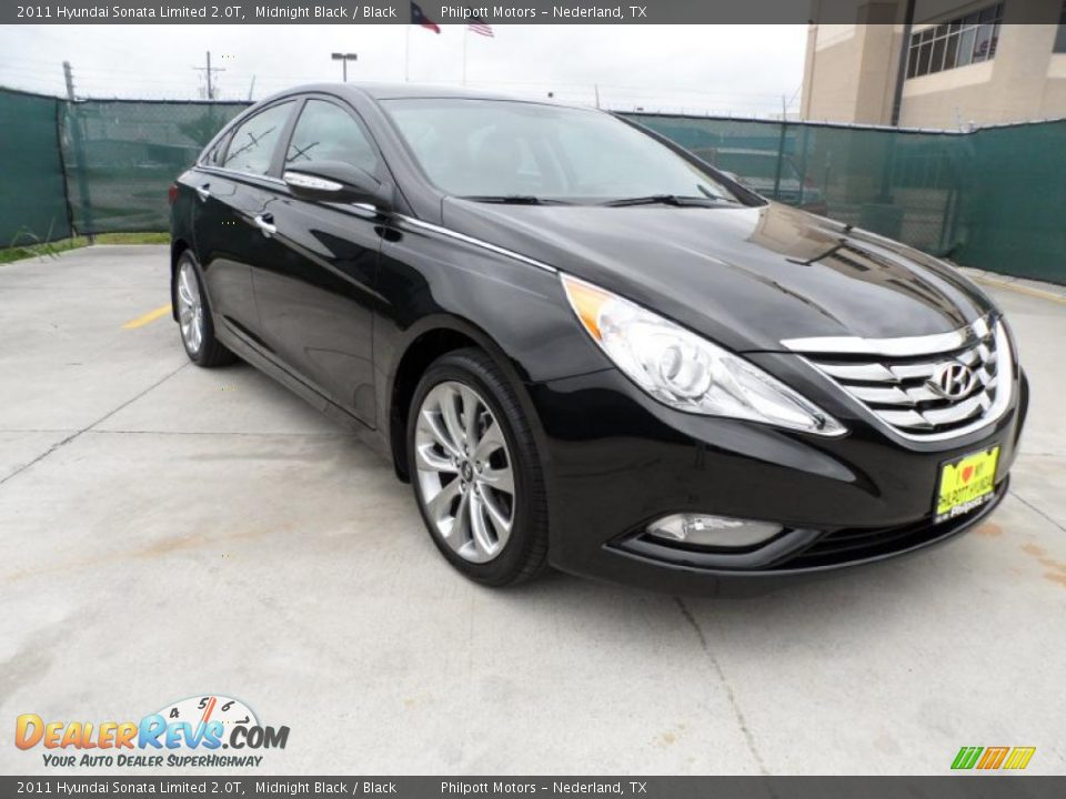 2011 Hyundai Sonata Limited 2.0T Midnight Black / Black Photo #1