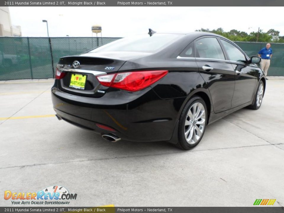 2011 Hyundai Sonata Limited 2.0T Midnight Black / Black Photo #3