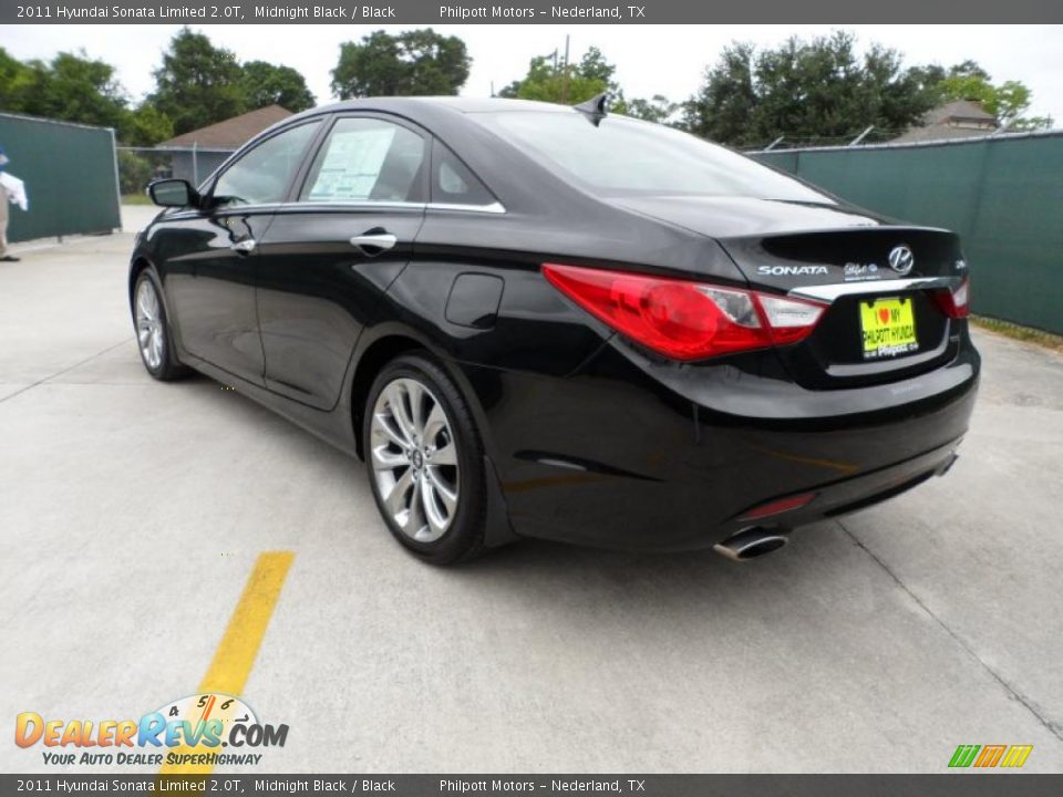 2011 Hyundai Sonata Limited 2.0T Midnight Black / Black Photo #5