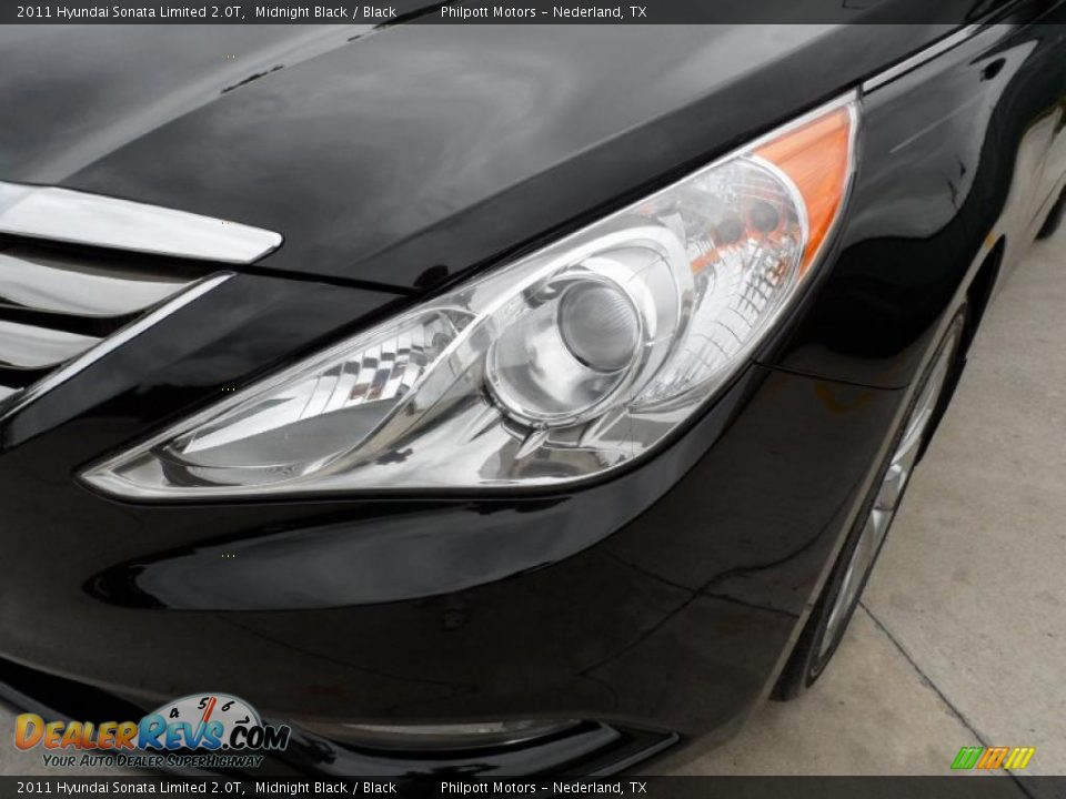 2011 Hyundai Sonata Limited 2.0T Midnight Black / Black Photo #9