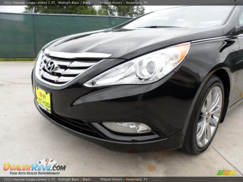 2011 Hyundai Sonata Limited 2.0T Midnight Black / Black Photo #10