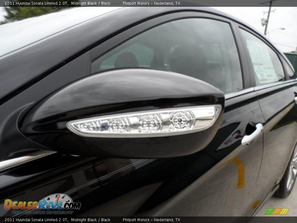 2011 Hyundai Sonata Limited 2.0T Midnight Black / Black Photo #12