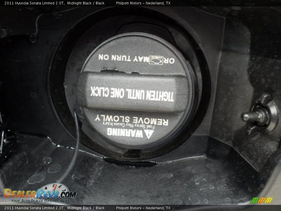 2011 Hyundai Sonata Limited 2.0T Midnight Black / Black Photo #14