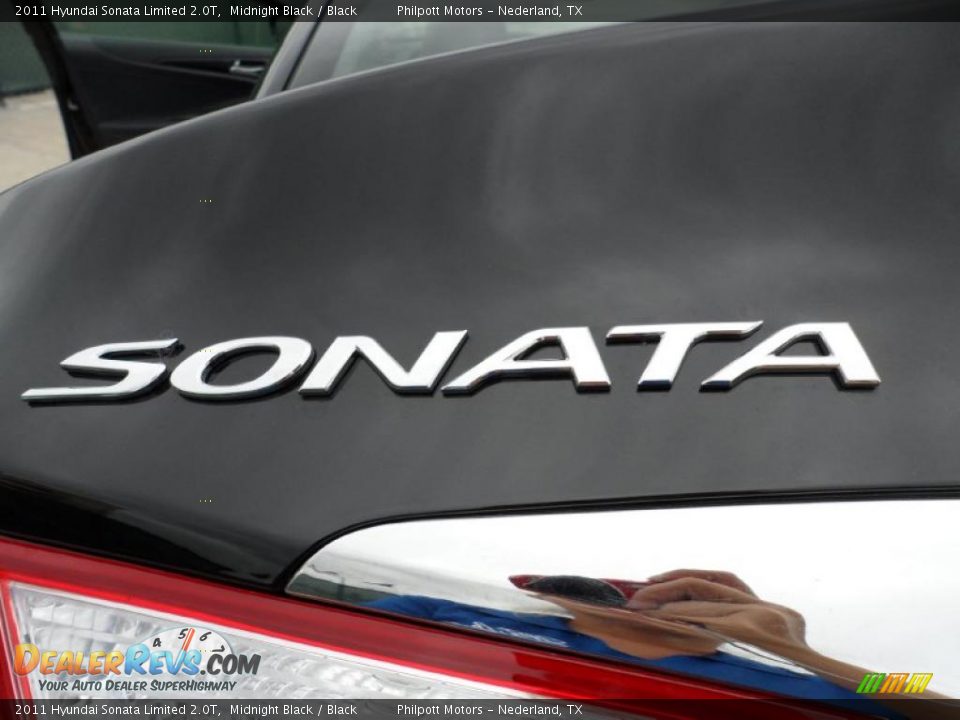 2011 Hyundai Sonata Limited 2.0T Midnight Black / Black Photo #15