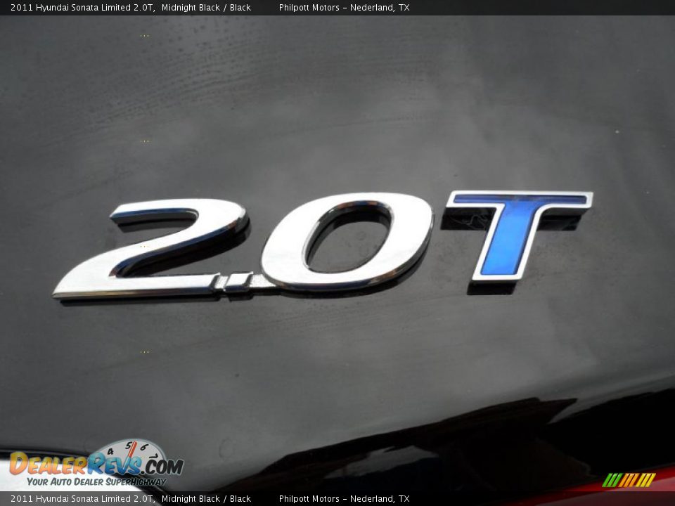 2011 Hyundai Sonata Limited 2.0T Midnight Black / Black Photo #16