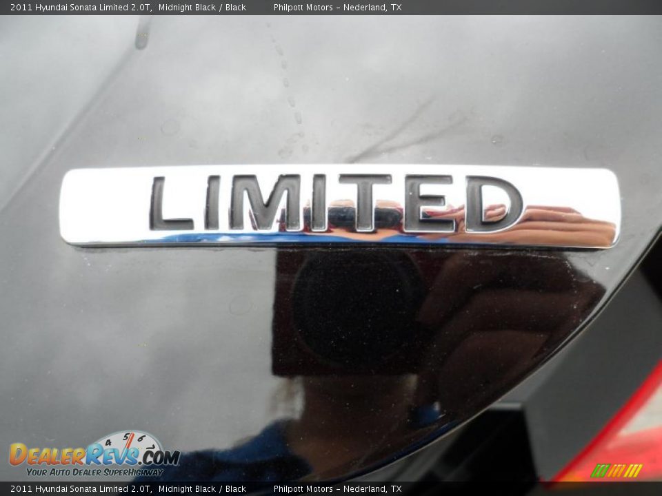 2011 Hyundai Sonata Limited 2.0T Midnight Black / Black Photo #17