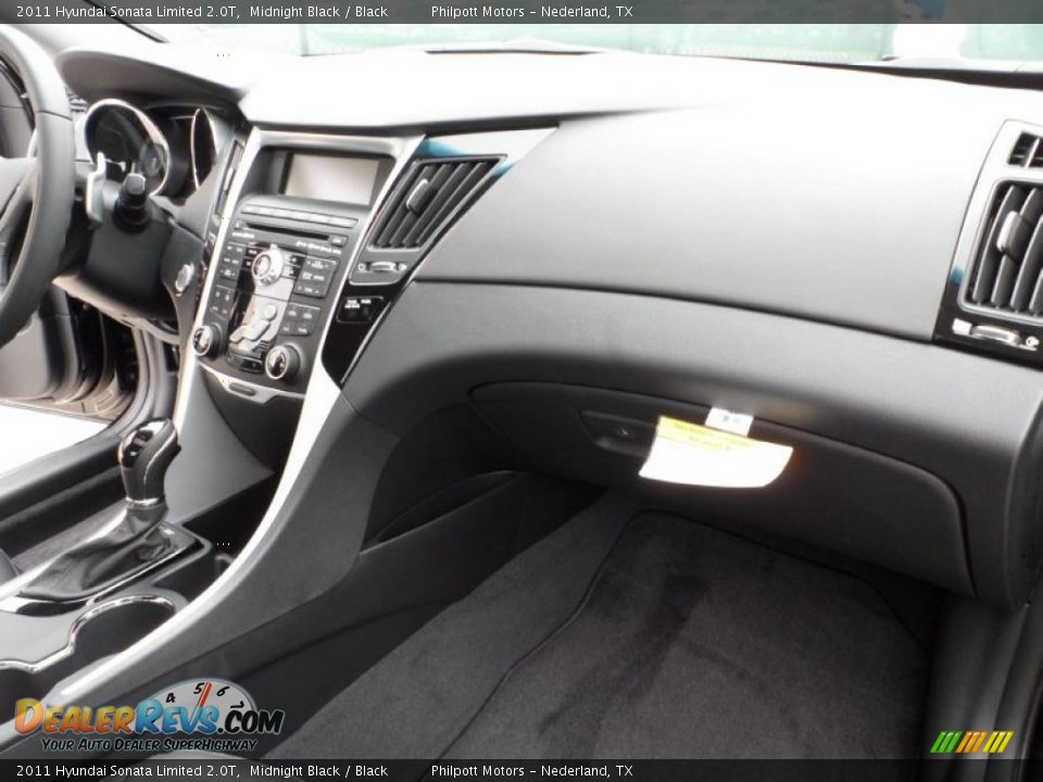 2011 Hyundai Sonata Limited 2.0T Midnight Black / Black Photo #20