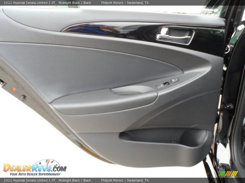 2011 Hyundai Sonata Limited 2.0T Midnight Black / Black Photo #21