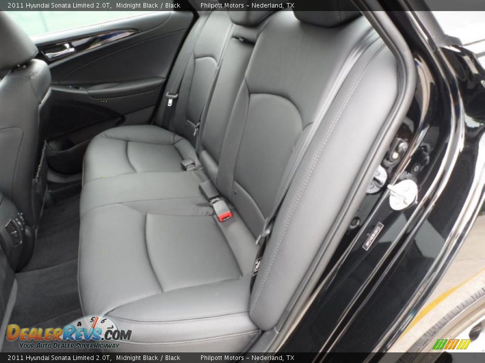 2011 Hyundai Sonata Limited 2.0T Midnight Black / Black Photo #22