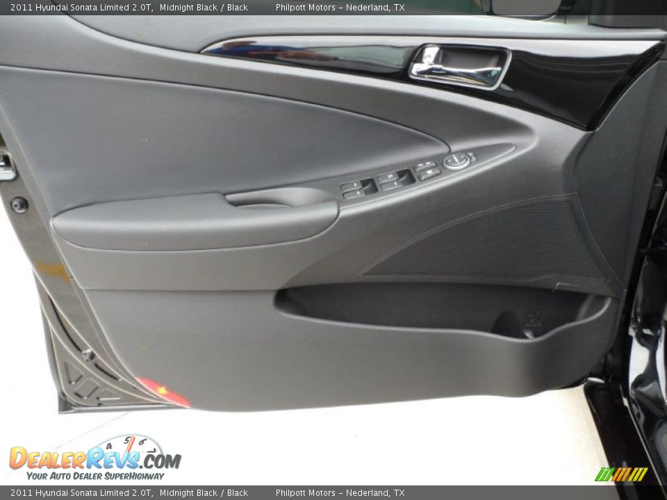 2011 Hyundai Sonata Limited 2.0T Midnight Black / Black Photo #23