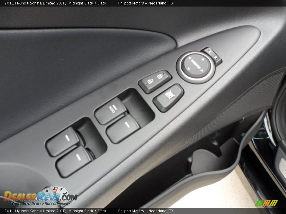 2011 Hyundai Sonata Limited 2.0T Midnight Black / Black Photo #24