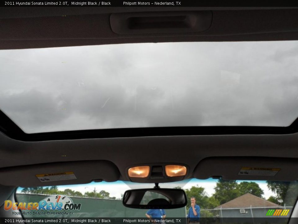 2011 Hyundai Sonata Limited 2.0T Midnight Black / Black Photo #27