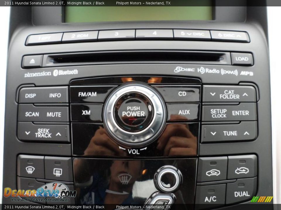 2011 Hyundai Sonata Limited 2.0T Midnight Black / Black Photo #31