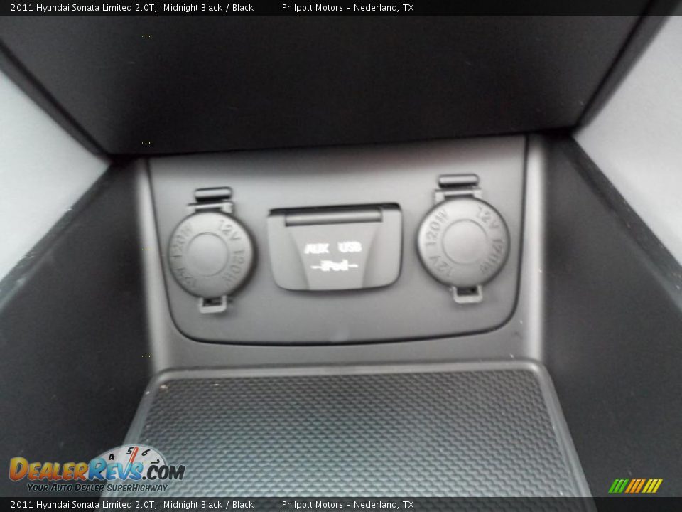 2011 Hyundai Sonata Limited 2.0T Midnight Black / Black Photo #33