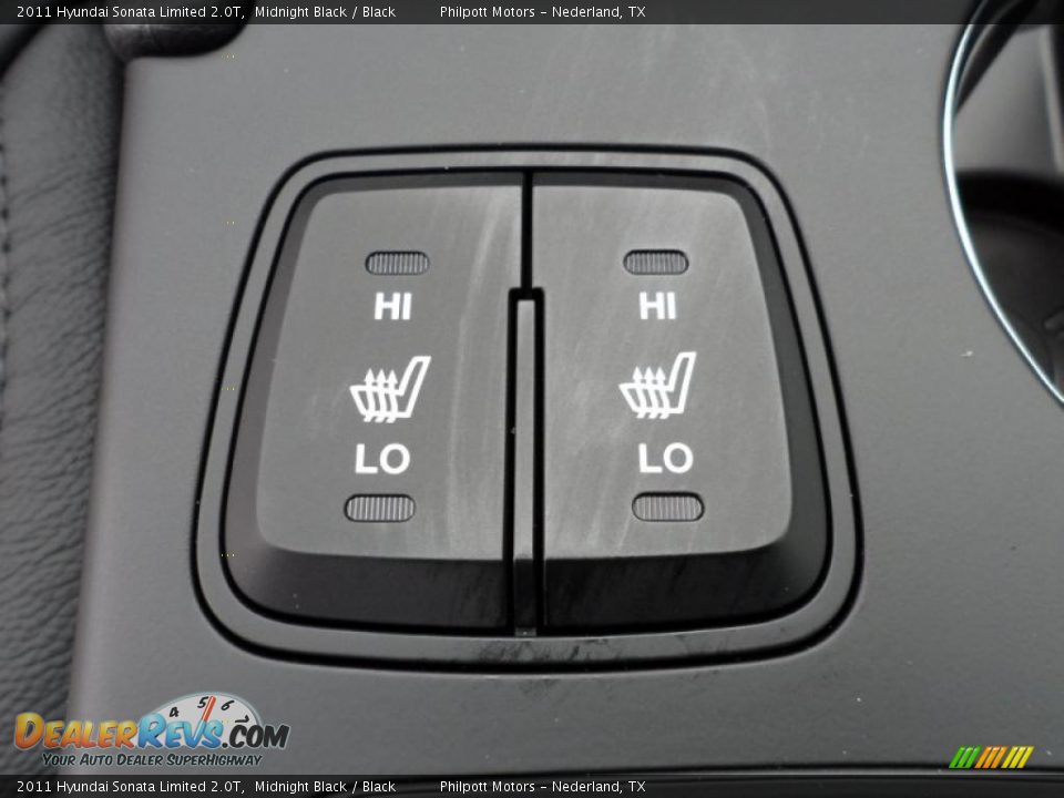 2011 Hyundai Sonata Limited 2.0T Midnight Black / Black Photo #35