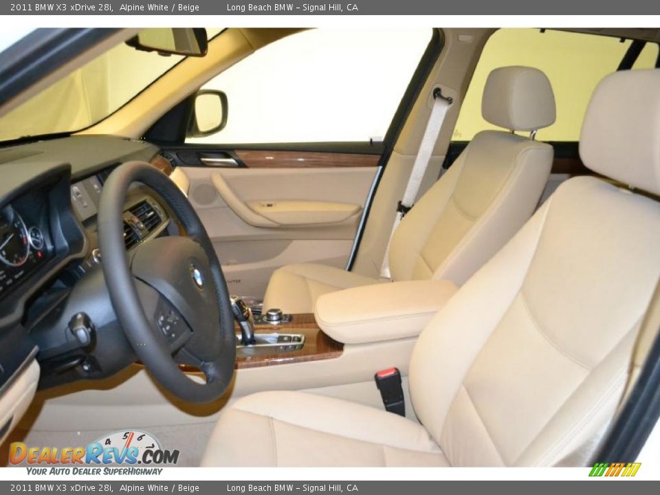 Beige Interior 2011 Bmw X3 Xdrive 28i Photo 12