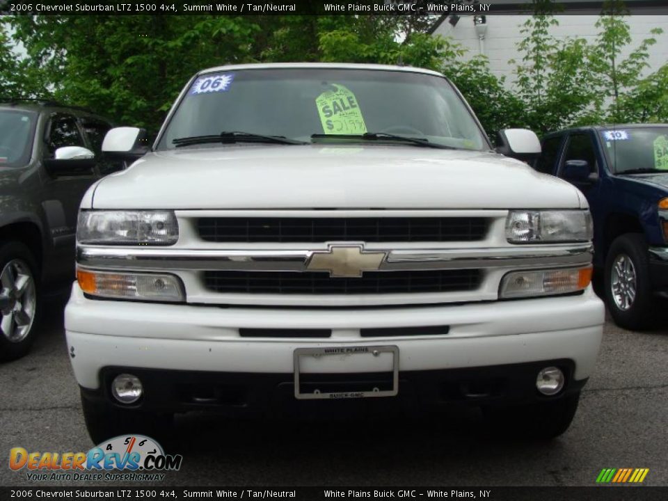 2006 Chevrolet Suburban LTZ 1500 4x4 Summit White / Tan/Neutral Photo #2