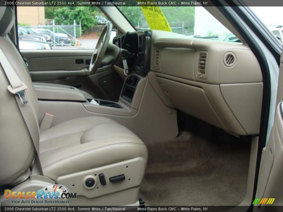 2006 Chevrolet Suburban LTZ 1500 4x4 Summit White / Tan/Neutral Photo #14