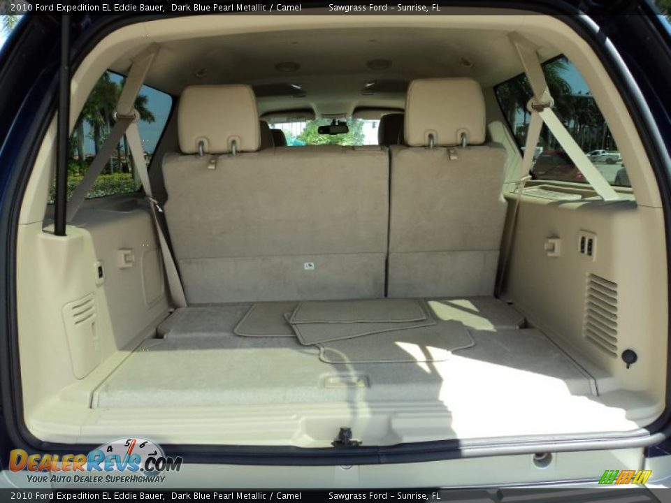 2010 Ford Expedition EL Eddie Bauer Dark Blue Pearl Metallic / Camel Photo #8