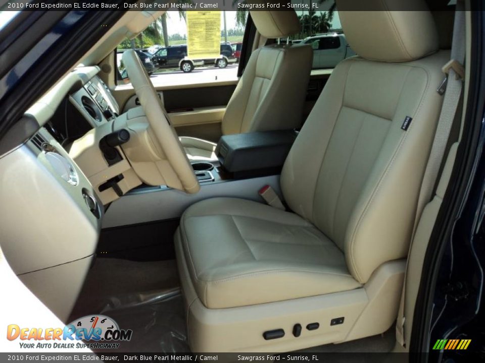 2010 Ford Expedition EL Eddie Bauer Dark Blue Pearl Metallic / Camel Photo #18